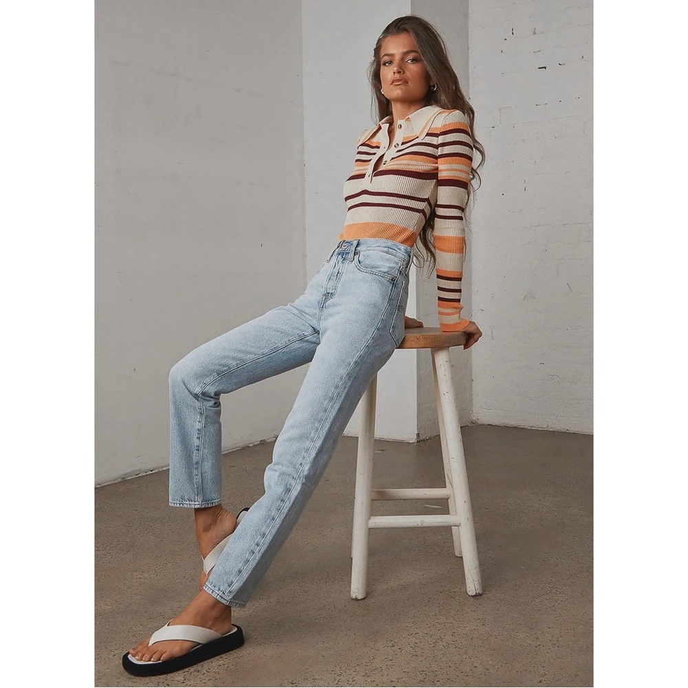 Levi's Wedgie Straight Light Blue Jeans 25